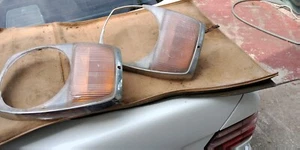 67-72 Mercedes 250C W114 Headlight Chrome Bezel Trim 1305542056353 w/insert READ - Picture 1 of 6