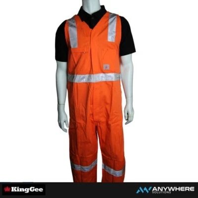 KingGee - Hi Vis Vest Overalls (Orange) - image 1 of 2