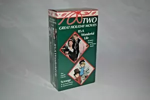 Two Great Holiday Movies It's A Wonderful Life Scrooge VHS - Picture 1 of 3