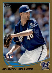 2013 Topps Update Gold #US19 Johnny Hellweg  /2013 Milwaukee Brewers