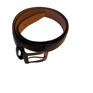 Genuine Dickies Unisex Black Leather Square Buckle Dress Belt Size 40 - Picture 1 of 11