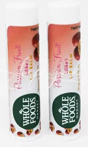 Whole Foods Market Hawaii Passion Fruit Liliko'i Lip Balm Vegan Puna Noni 2pc - Picture 1 of 1
