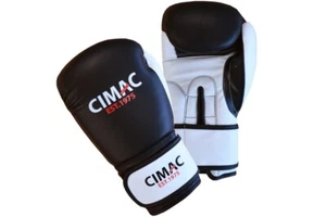 Cimac Boxing Gloves Adult Leather Sparring Glove Kickboxing Training 10 12 14 16 - Picture 1 of 12