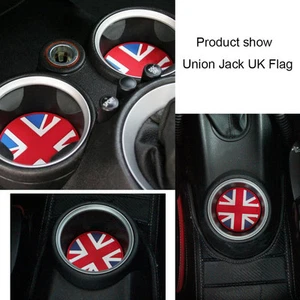 Union Jack Silicone Cup Holder Coaster For MINI Cooper F56 - Hatchback 2014-2022 - Picture 1 of 9
