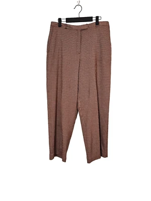 Norton McNaughton tan/red hounds tooth ankle length pants. Size 12. - Image 1 of 4