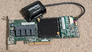 Adaptec ASR 71605 16 Ports Raid Card 1GB Cache Battery AFM 700 CC SAS SATA PCI E - Picture 1 of 6