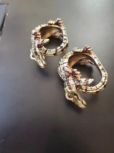 2 set of Jay Strongwater Alligator Napkin Ring  - Picture 1 of 6