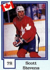 1992 Finnish Semic Stickers Snickers Backs #78 Scott Stevens