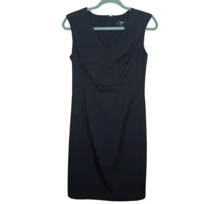 Vestido informal Mossimo para mujer talla 6 negro liso sin mangas línea A Foto 1 de 4