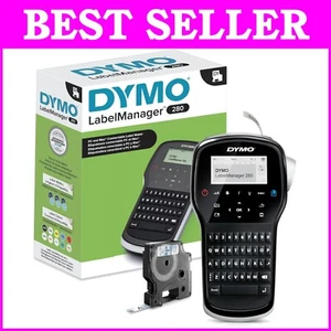 Versatile QWERTY Portable Label Maker - Rechargeable with Customization Options - Picture 1 of 9
