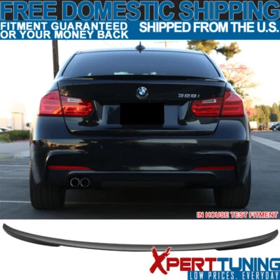 Fits 12-18 BMW F30 3-Series 320i 325i 328i 335i 4Dr Rear Trunk Spoiler Wing Lip Foto 1 de 4