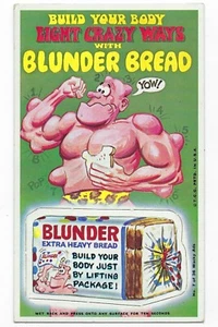 1969 Topps Wacky Ads #7 BLUNDER BREAD long perf ex - Imagen 1 de 2