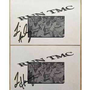 Two Golden State Warriors Tim Hardaway Autographs 1992 Fan Card Art Run TMC - Picture 1 of 3
