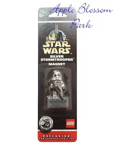 NUEVO Sellado Lego Star Wars Cromo Plata Stormtrooper Minifigura en Imán 852737 - Imagen 1 de 3