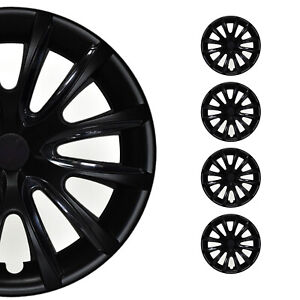 15" Wheel Covers Hubcaps for Jeep Wrangler Black Matt Matte