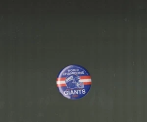 New York Giants 1986 World Champions Super Bowl Football Pin Button 1 3/8" - Bild 1 von 2