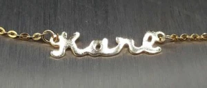 EDLE HALSKETTE KARL KETTE ECHT VERGOLDET NAMEN NAMENSCOLLIER NAMENSKETTE NEU - Bild 1 von 1