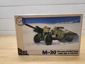 PST 1/72 - M-30 122mm Howitzer + Zis-6 Truck Plastic Model Kit #5 - Picture 1 of 3