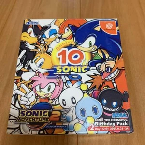 Sonic Adventure 2 Paquete de Cumpleaños 10 Aniversario Dreamcast Sega de Japón - Imagen 1 de 6