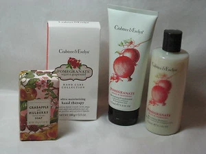 CRABTREE & EVELYN POMEGRANATE ARGAN & GRAPESEED ASST + CRABAPPLE & MULBERRY SOAP - Bild 1 von 1