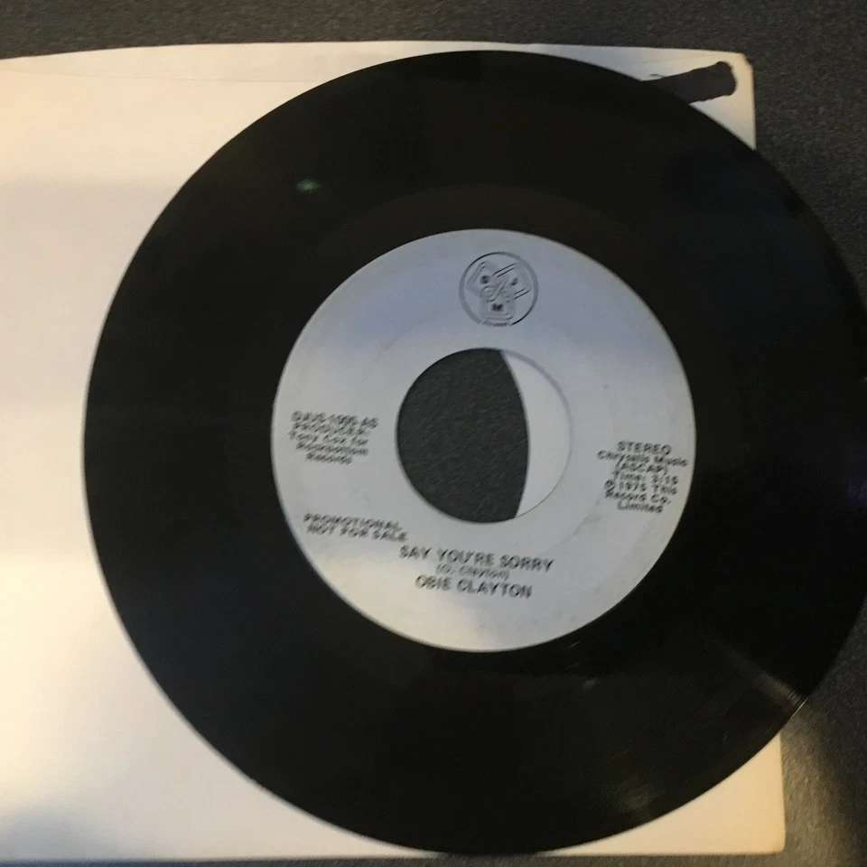 PROMO 45 Obie Clayton - Say You're Sorry   DJM  VG - Image 1 of 1