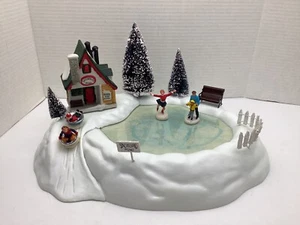 Lemax Animated Skating Pond Weihnachtsdorf Zubehör 1995 - Bild 1 von 13