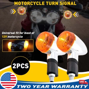 For Honda VT Shadow 1100 VTX 1800 C Motorcycle Signal CR125R Turn Light Chrome 2 - Picture 1 of 18
