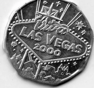 Mardi Gras Doubloon Krewe of Caesar 2000 Aluminum - Picture 1 of 2