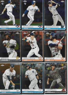 2019 TOPPS CHROME BASE SINGLES/RC'S/PARALLELS/INSERT***YOU PICK*** - Image 1 of 2