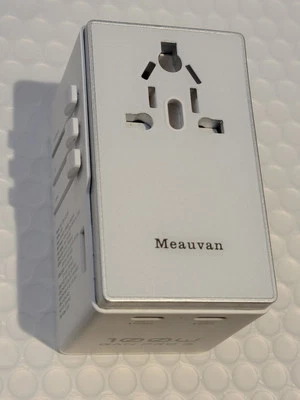 Universal Travel Adapter 100W GaN Pro 3 for EURO UK AUS US JP, Meauvan USB C - Image 1 of 4