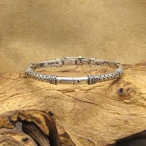 Sarda 925 HInged Bangle Bracelet from Bali - Picture 1 of 5