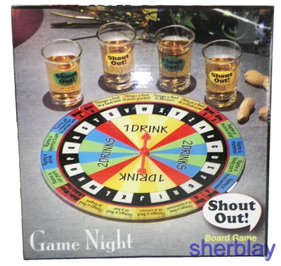 The Jay Companies Shout Out Shot Glass Board Game Set  9"  Multicolor NEW - Image 1 of 2
