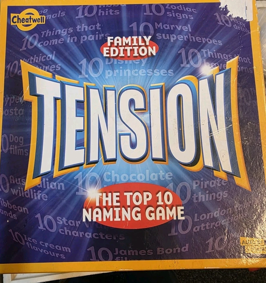 TENSION BOARD GAME FAMILY EDITION NEW SLIGHT BOX DAMAGE  - Image 1 of 1