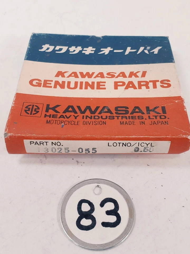 NUEVO OEM 1974-79 Kawasaki KX250 Juego de anillos 0,50 sobre #13025-055 Foto 1 de 1