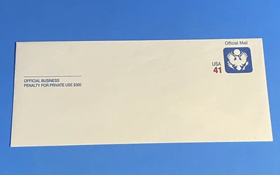 SCOTT EAGLE EMBLEM OFFICIAL BUSINESS  41c   ENVELOPE - Image 1 of 3