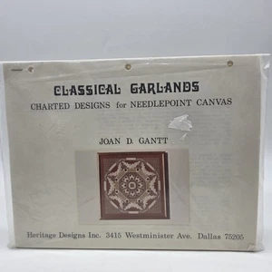 Guirnaldas clásicas Joan Gantt jardín inglés lona punta aguja - Imagen 1 de 6