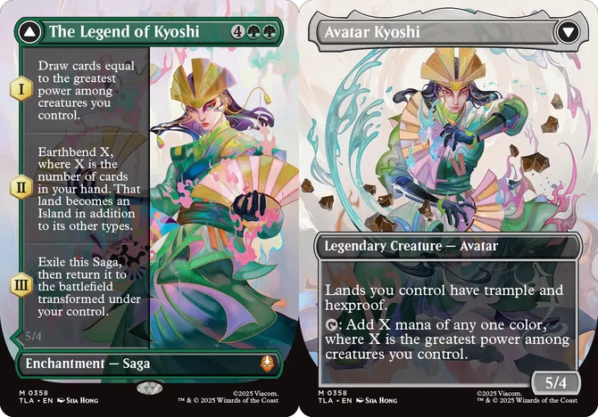 x1 The Legend of Kyoshi // Avatar Kioshi - Borderless M MTG Avatar: The Last Air - Image 1 of 1