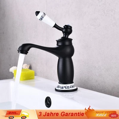 Retro Nostalgie Waschbecken Wasserhahn Bad Armatur Einhebelmischer Mischbatterie - Bild 1 von 4