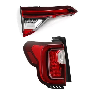 Luz trasera LED para GMC Acadia 2020-2023 lámpara interior exterior par lado izquierdo cromo Foto 1 de 4