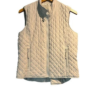 Ladies Outdoor Warm Cozy Winter Layering Outback Tan Quilted Vest Size Medium  - Picture 1 of 12
