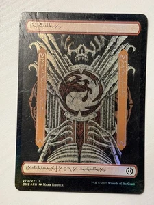 Mountain - 270/271 - Full Art - Text - Red - Land (Phyrexia: ONE) MTG Magic WOTC - Picture 1 of 1