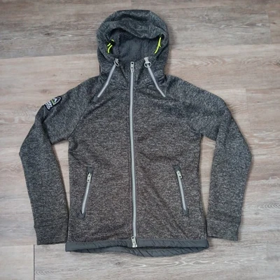 Superdry Chaqueta Hombre Storm Co Gris Medio Cremallera Completa Polar Foto 1 de 4