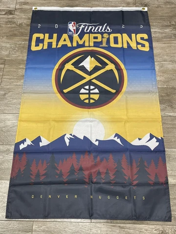 Denver Nuggets 2022 2023 Finals NBA Champions Grommet Flag 3x5 Ft Cover