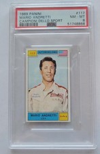 1969 Panini Campioni Dello Sport Mario Andretti ROOKIE  #117 PSA 8  NM/MT  **