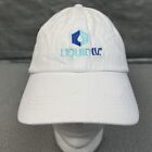 Liquid IV Cap Mens White Blue Logo Promo Promotion Adjustable Hat Adult