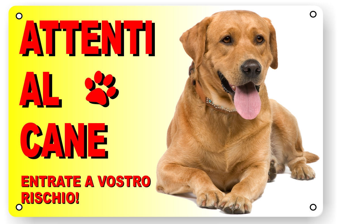 Cartello 'Attenti Al Cane' Australian Sheperd | Targa Metallo 15x20 Cm - Foto 12