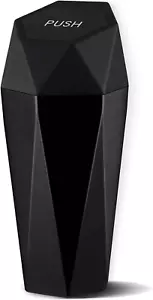 Car Trash Can with Lid, Diamond Design Small Automatic Portable Trash Can, Easy - Picture 1 of 12