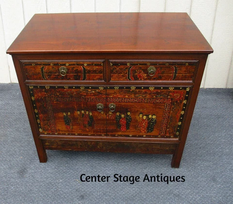 63343 Oriental Dresser Chest Cabinet Sideboard Server Cover