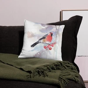 Bird 32 Throw Pillow Case - Picture 1 of 2