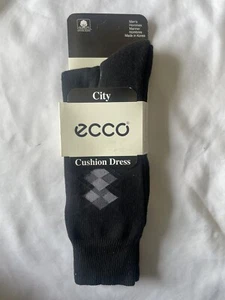 Calzini eleganti Argyle City Cushion nuovi da uomo ECCO 1 paio neri US Sock taglia: 10-13 - Foto 1 di 5